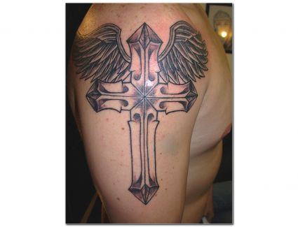 Cross Tattoo On Arms